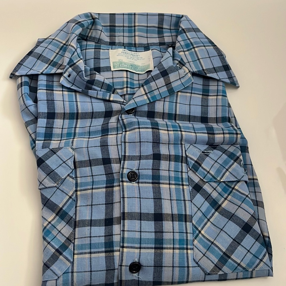 Vintage Sears Blue Flannel